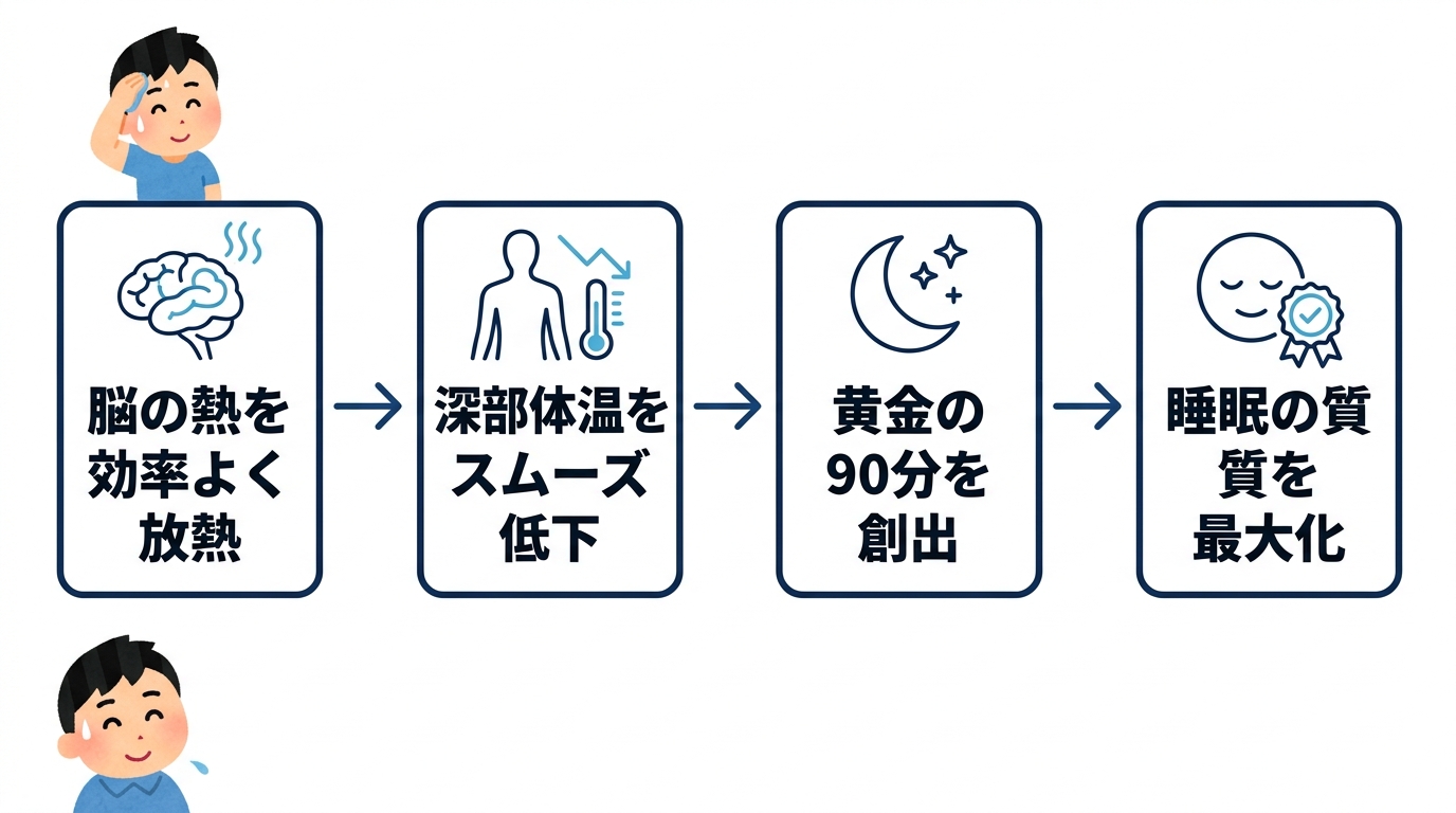 睡眠の質を劇的に変える「脳冷」のメリット