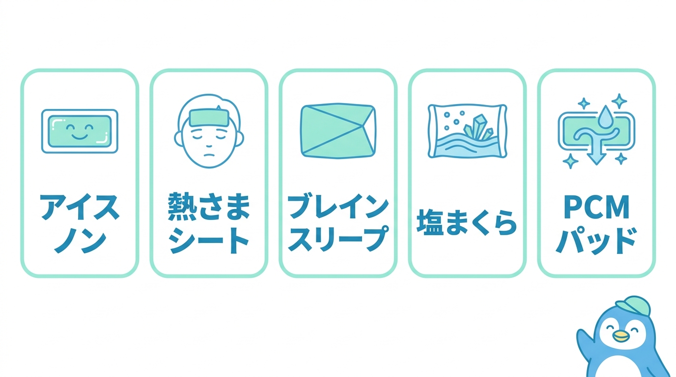 定番の快眠冷却グッズ5選