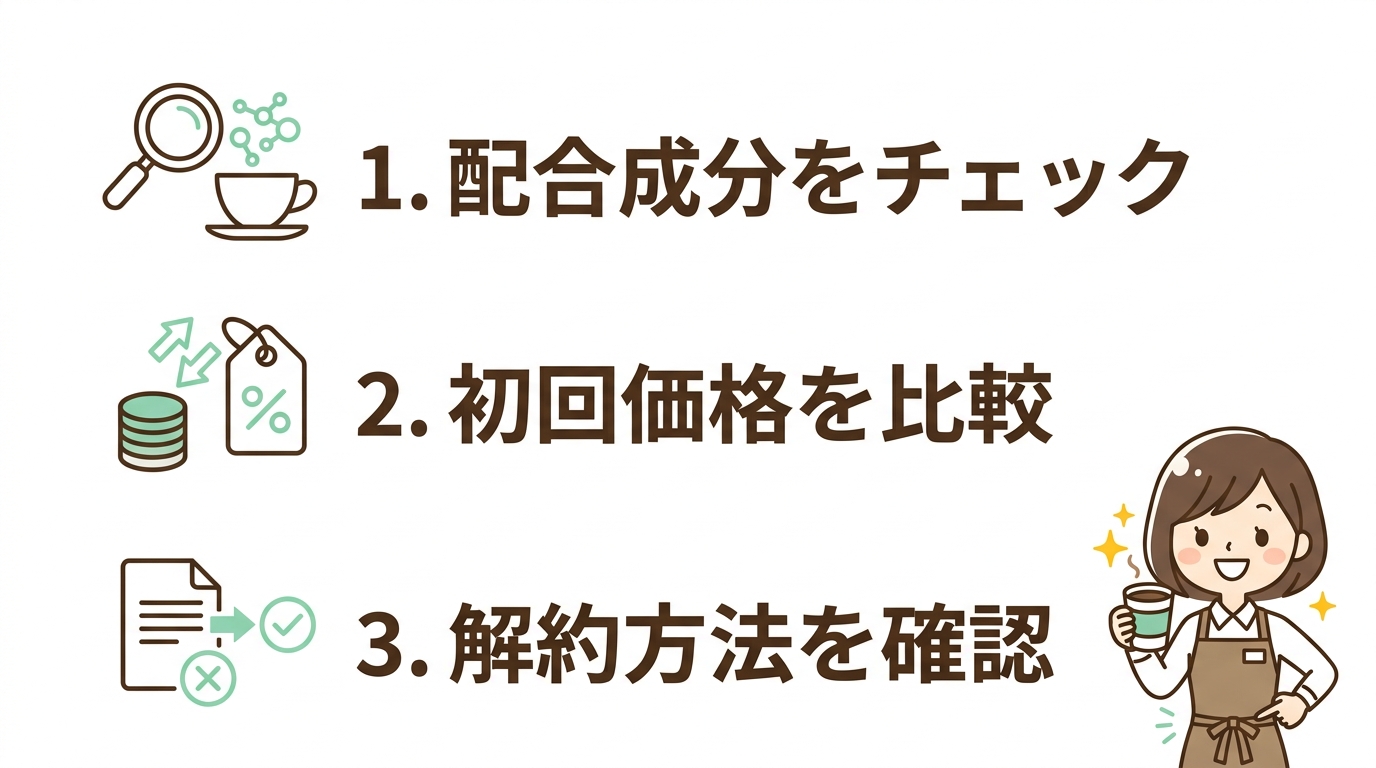 失敗を避けるダイエットコーヒーの選び方3選
