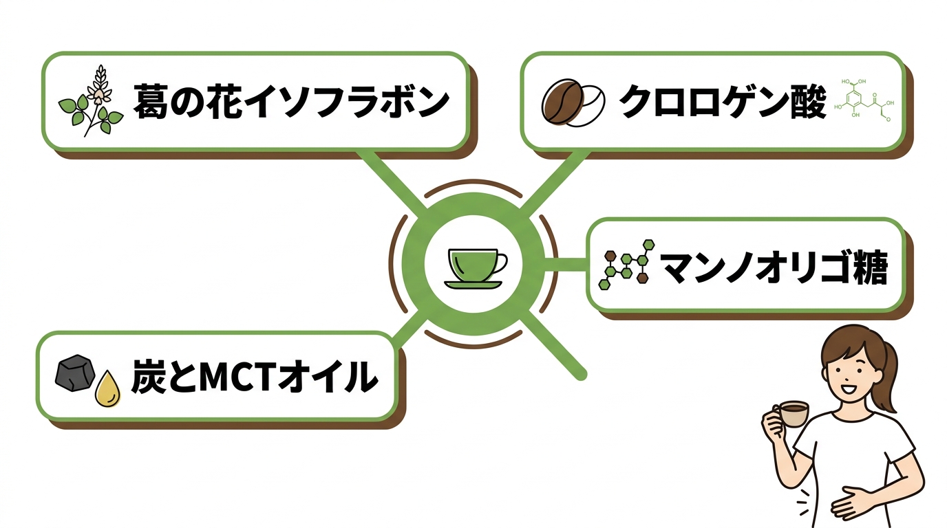脂肪減少を助けるコーヒーの主要成分