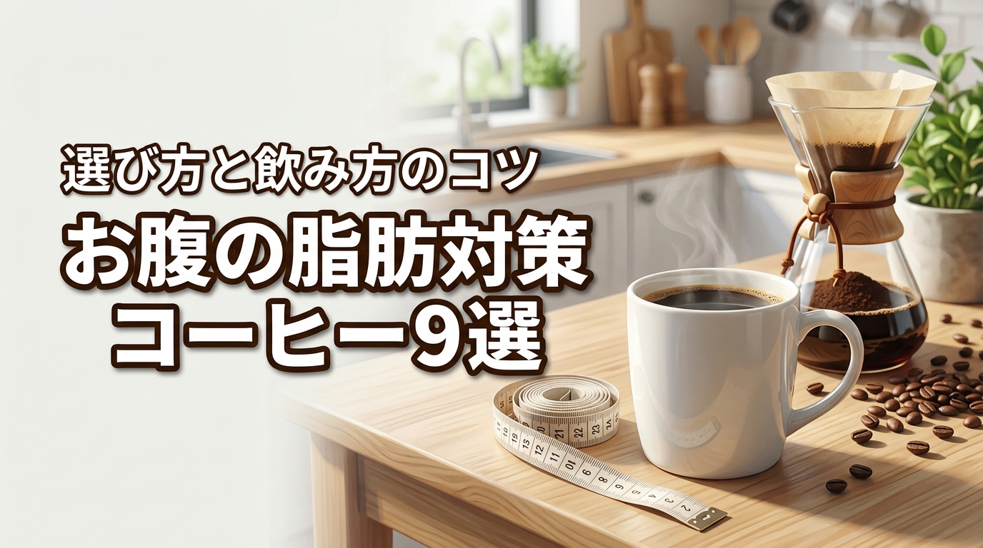 お腹まわり対策コーヒーおすすめ9選！脂肪減少を助ける選び方と飲み方のコツ
