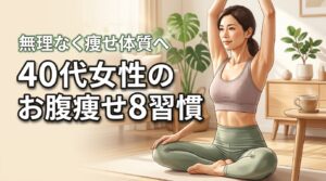 40代女性のお腹まわりをスッキリ！痩せ体質を作る無理のない8つの習慣