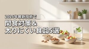 【間食がやめられない対策】太りにくい食品5選と最新技術で無理なく理想の体へ