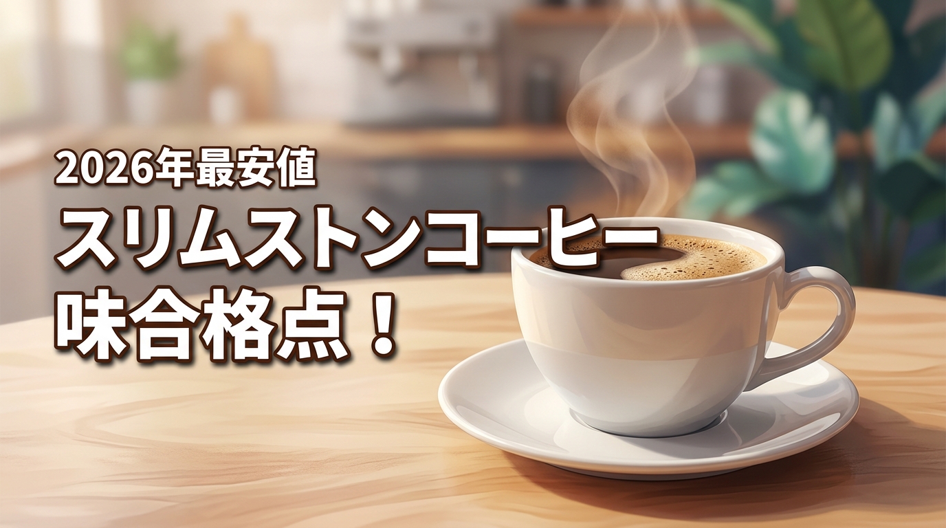 【2026年】スリムストンコーヒーの味は合格点!失敗しない購入法と最安値を公開