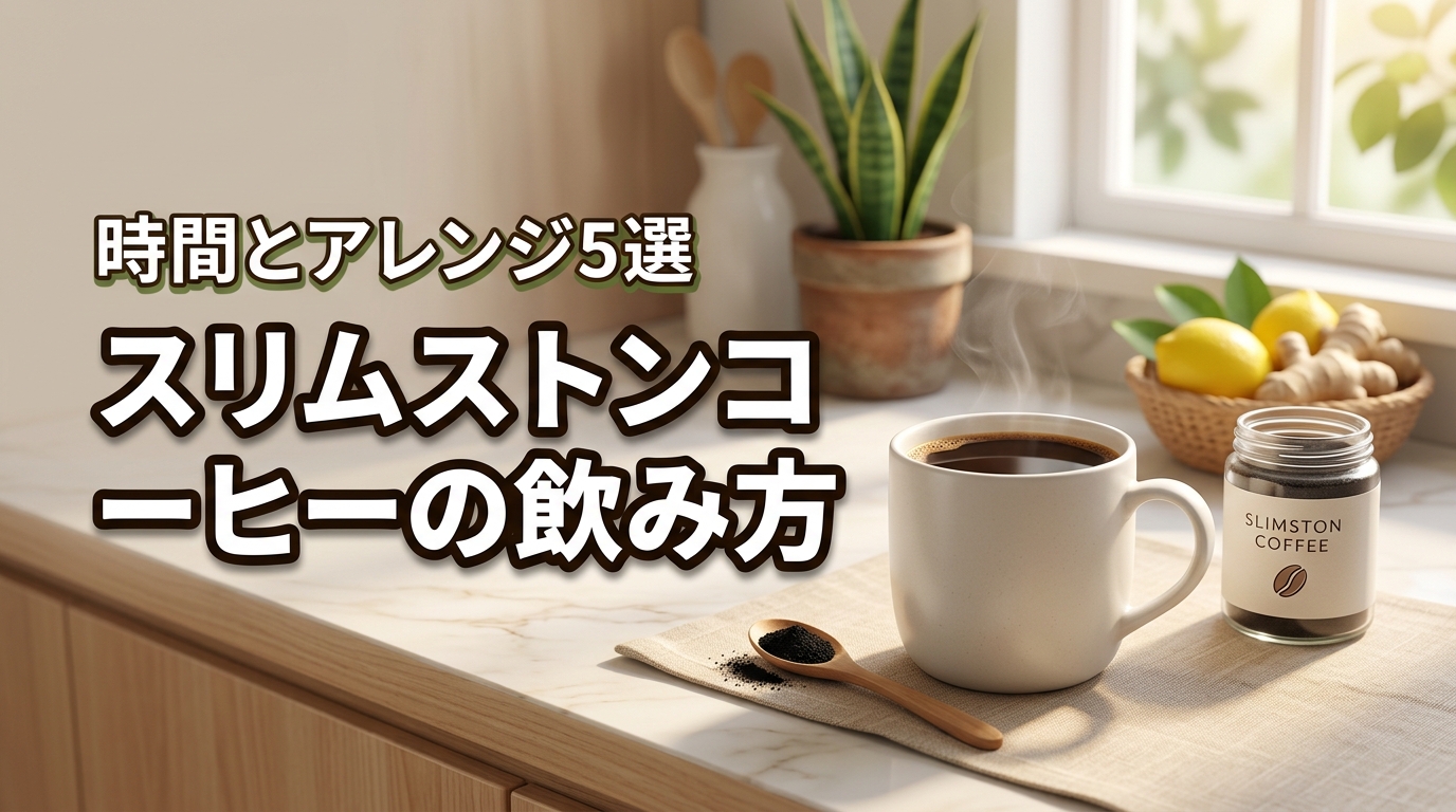 スリムストンコーヒーの効果的な飲み方！3つの摂取タイミングとアレンジ5選