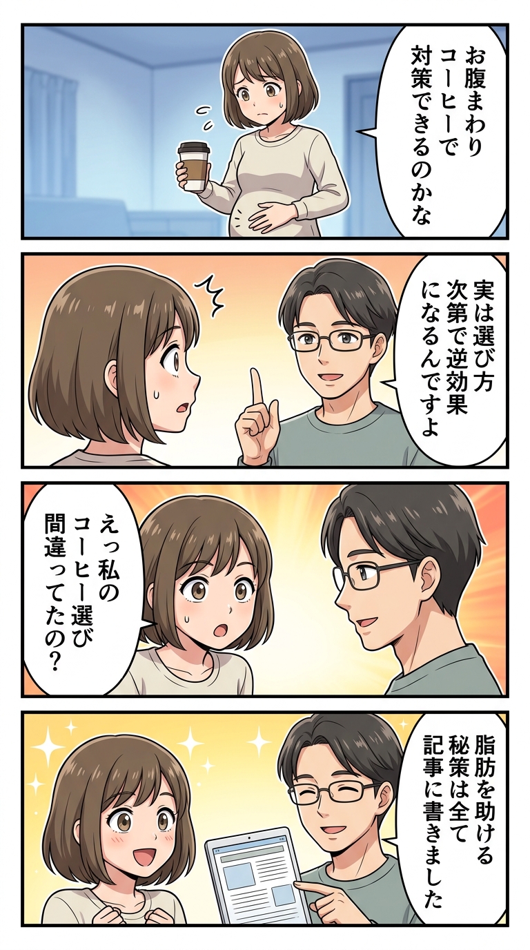 お腹まわり対策 コーヒー おすすめ